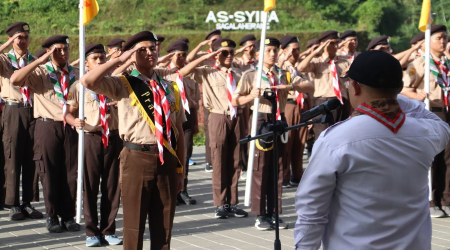 Pelepasan Anggota Pramuka Calon Bantara Ponpes Assyifa Sagalaherang